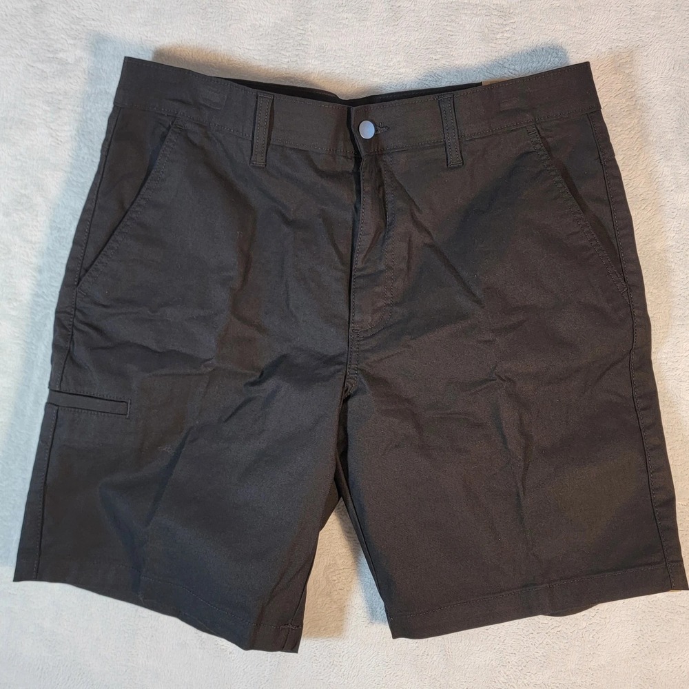 Brahma‎ Mens 36 Canvas Work Lawn Construction Shorts Phone Pocket Relaxed Black